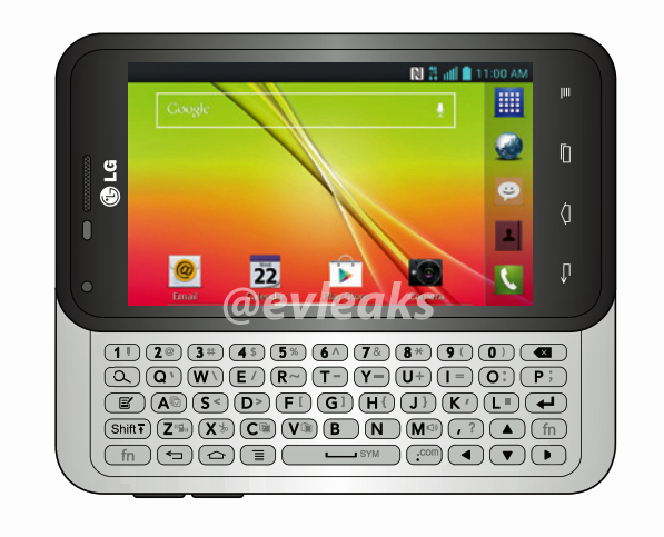 Afbeelding LG-smartphone toetsenbord gelekt | GSMacties.nl